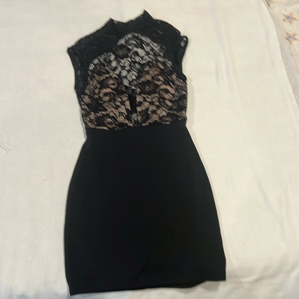Windsor black lace top dress
